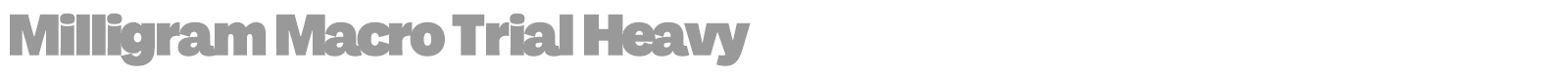 Milligram Macro font preview