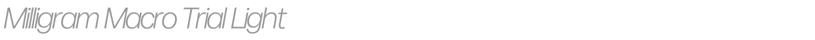 Milligram Macro font preview