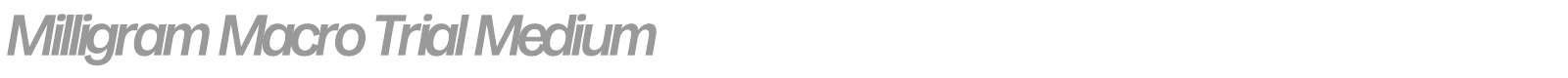 Milligram Macro font preview