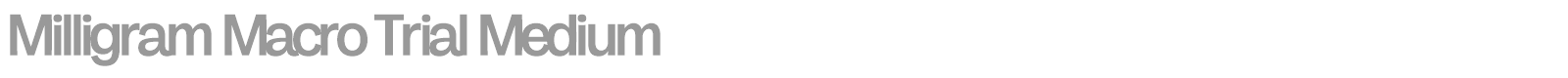 Milligram Macro font preview