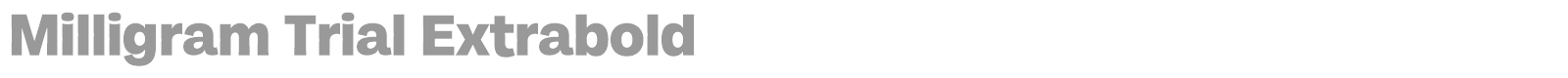 Milligram font preview