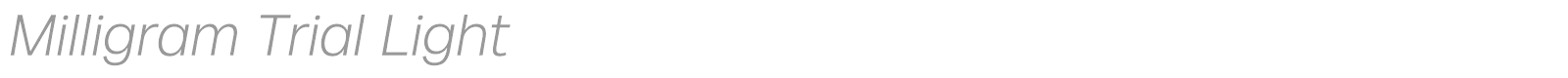 Milligram font preview
