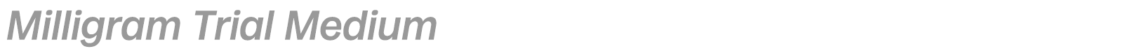 Milligram font preview