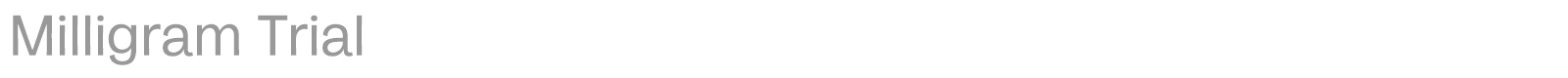 Milligram font preview