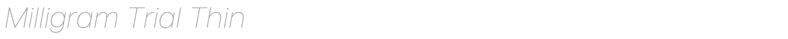 Milligram font preview