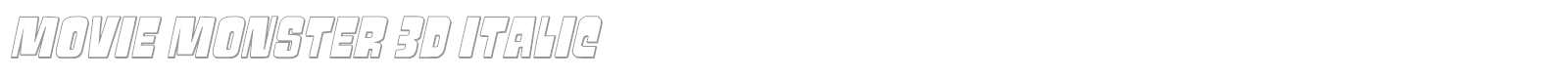 Movie Monster font preview