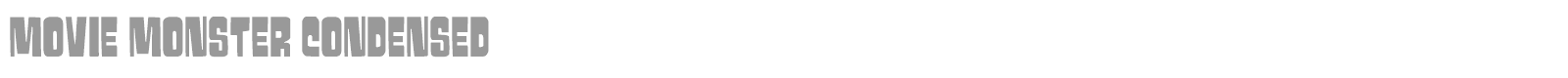 Movie Monster font preview