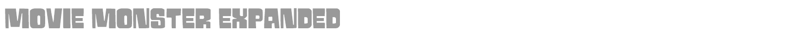 Movie Monster font preview