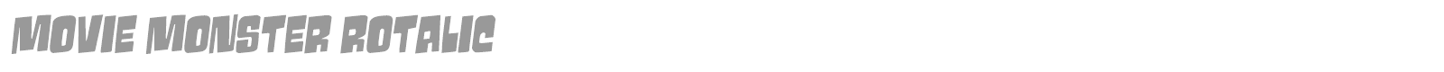 Movie Monster font preview
