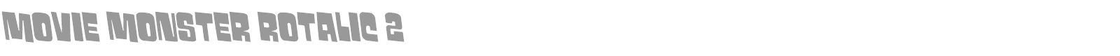 Movie Monster font preview