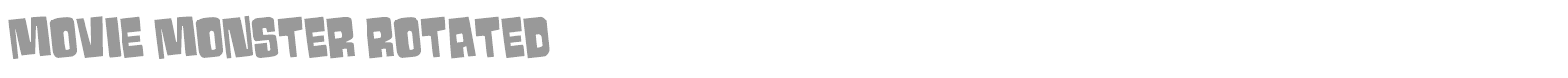 Movie Monster font preview