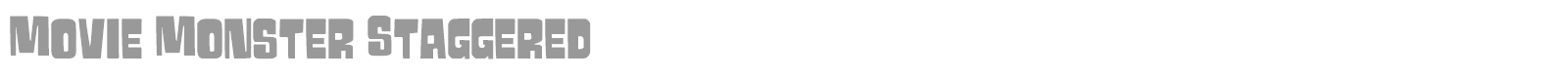 Movie Monster font preview