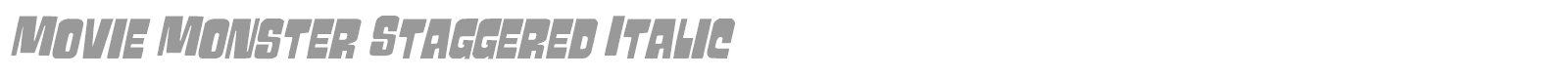 Movie Monster font preview