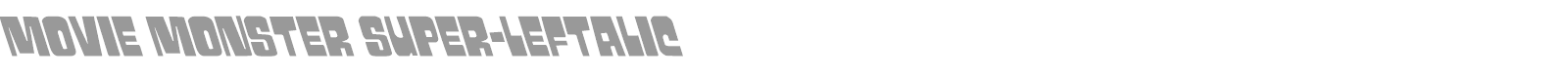 Movie Monster font preview