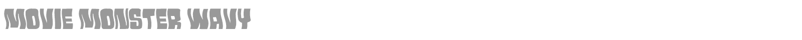 Movie Monster font preview