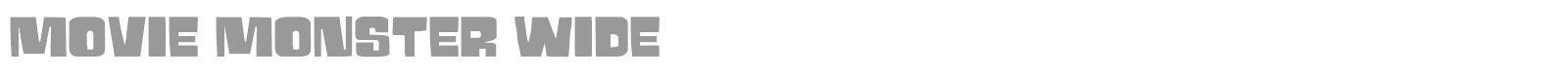 Movie Monster font preview