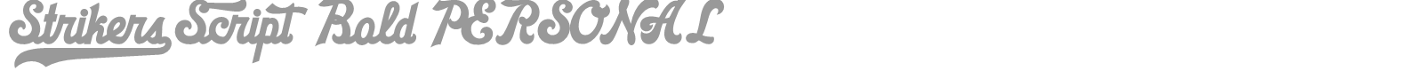 Strikers Script font preview