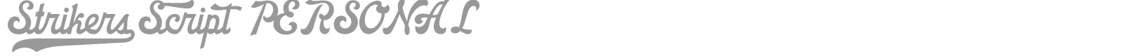 Strikers Script font preview