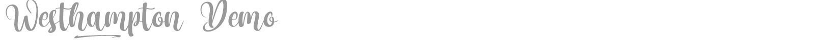 Westhampton font preview