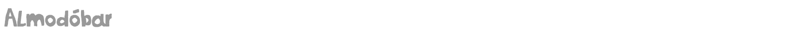 Almod�bar font preview