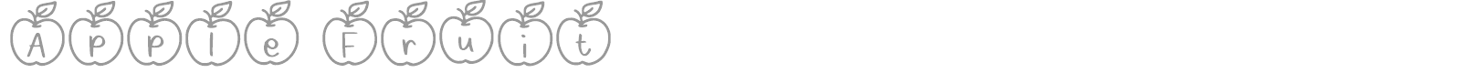Apple Fruit font preview