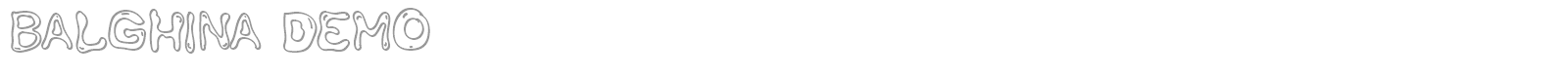 Balghina font preview