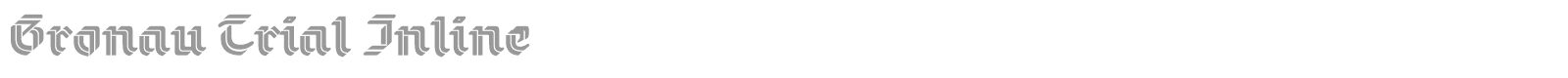 Gronau font preview