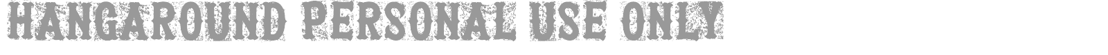 Hangaround font preview