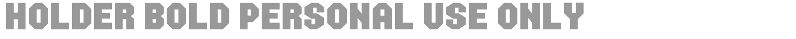 Holder font preview