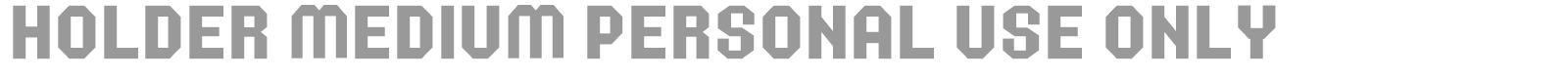 Holder font preview