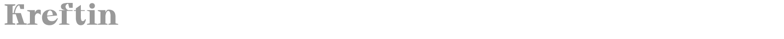 Kreftin font preview