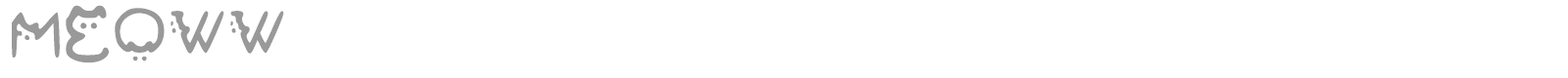 Meoww font preview