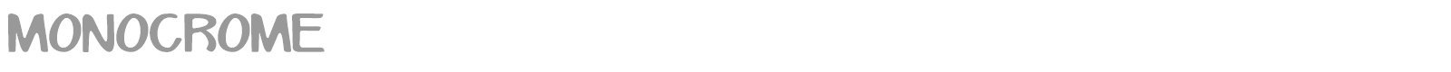 Monocrome font preview