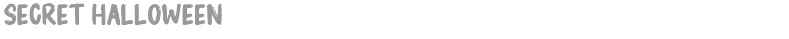 Secret Halloween font preview