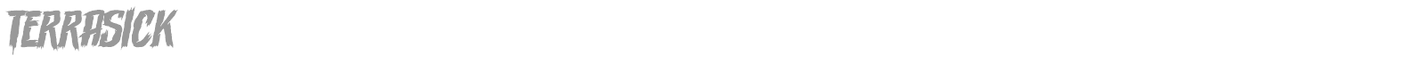 Terrasick font preview