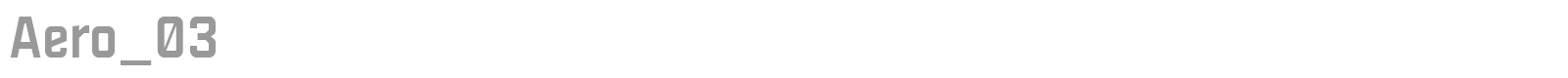 Aero 03 font preview