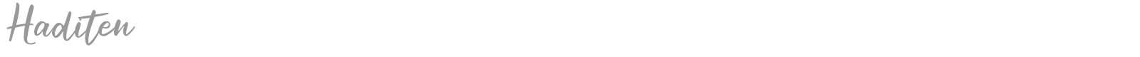 Haditen font preview