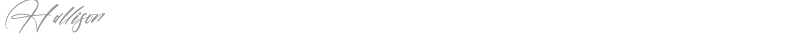 Hallison font preview