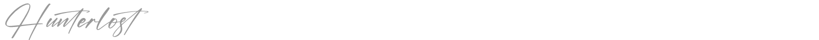 Hunterlost font preview