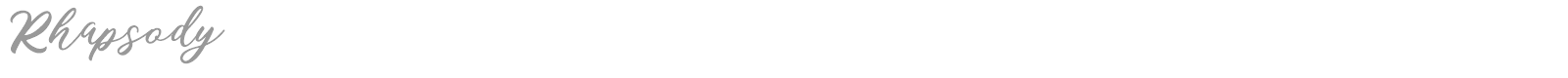 Rhapsody font preview