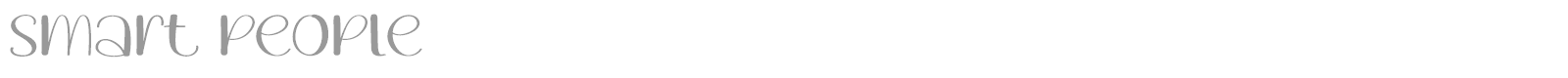 Smart People font preview