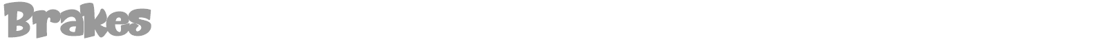 Brakes font preview