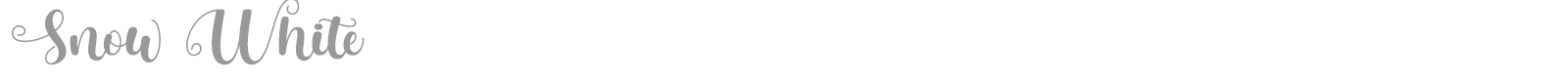 Snow White Monoline font preview