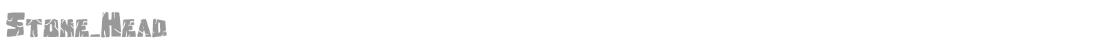 Stone Head font preview