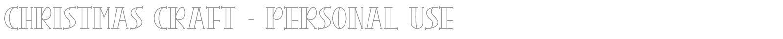Christmas Craft font preview