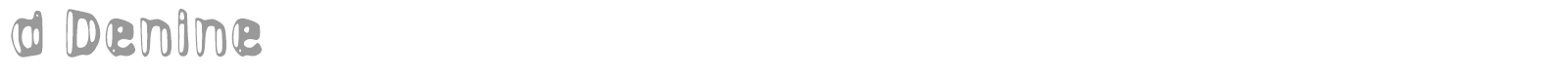 d Denine font preview