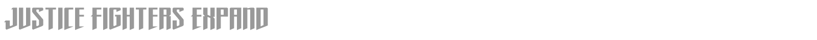 Justice Fighters font preview