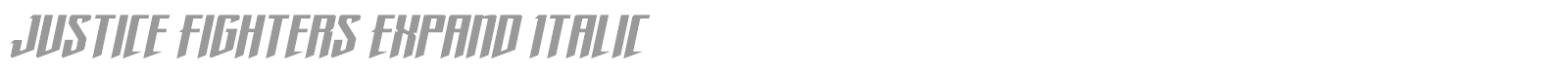 Justice Fighters font preview
