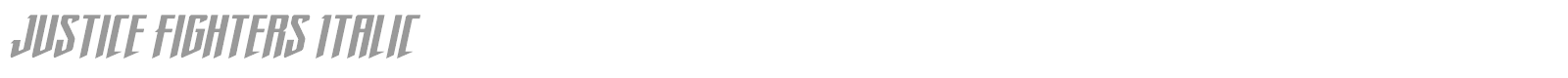 Justice Fighters font preview