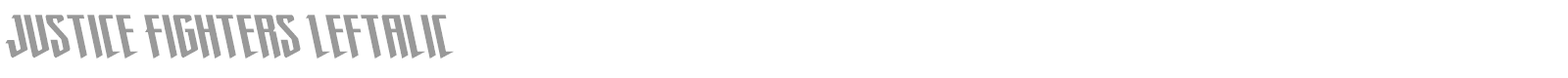 Justice Fighters font preview